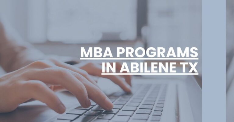 MBA Programs in Abilene TX Feature Image