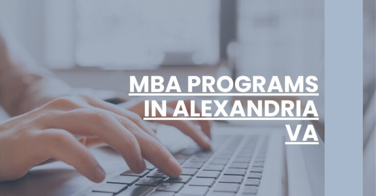 MBA Programs in Alexandria VA Feature Image