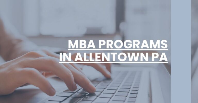 MBA Programs in Allentown PA Feature Image