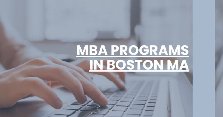 MBA Programs in Boston MA Feature Image