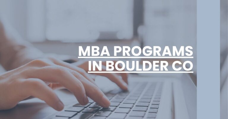 MBA Programs in Boulder CO Feature Image