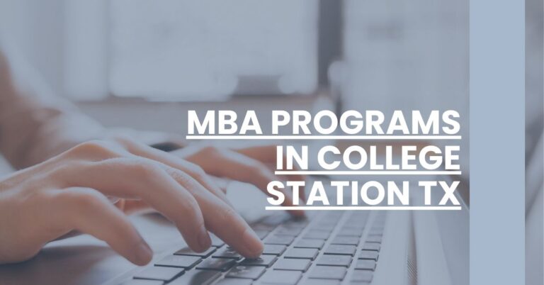 MBA Programs in College Station TX Feature Image