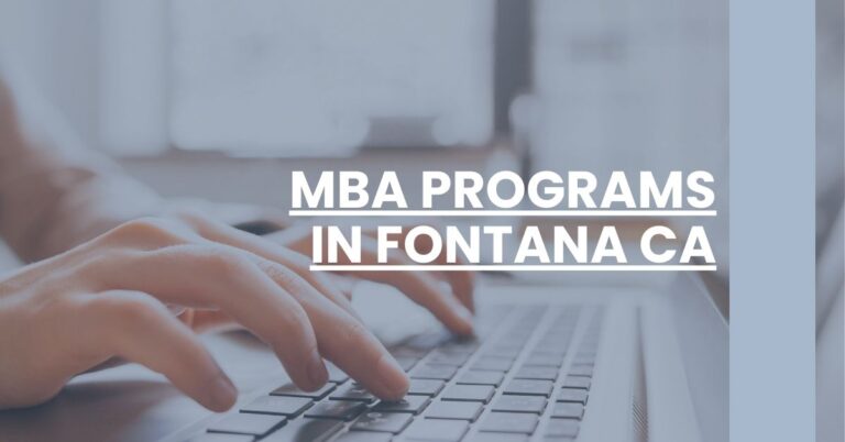 MBA Programs in Fontana CA Feature Image