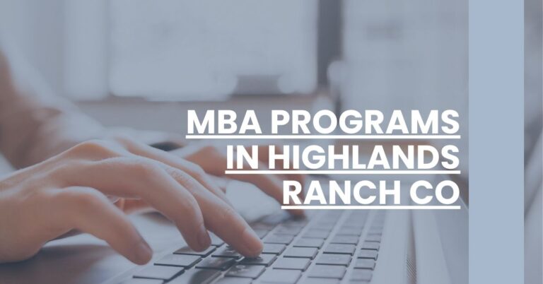 MBA Programs in Highlands Ranch CO Feature Image