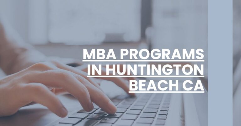 MBA Programs in Huntington Beach CA Feature Image