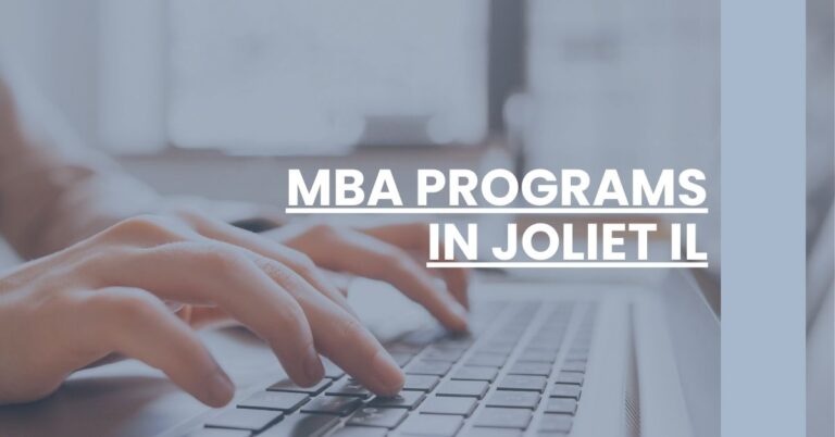 MBA Programs in Joliet IL Feature Image