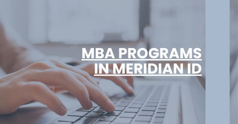 MBA Programs in Meridian ID Feature Image