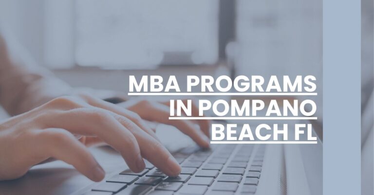 MBA Programs in Pompano Beach FL Feature Image