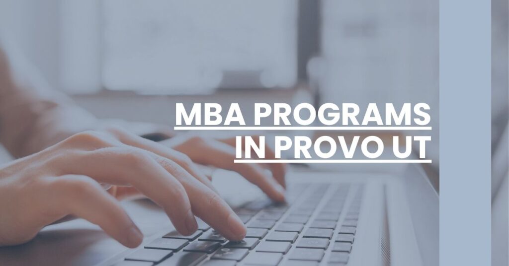 MBA Programs in Provo UT Feature Image