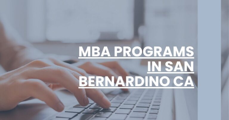 MBA Programs in San Bernardino CA Feature Image