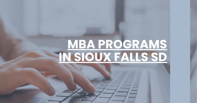 MBA Programs in Sioux Falls SD Feature Image