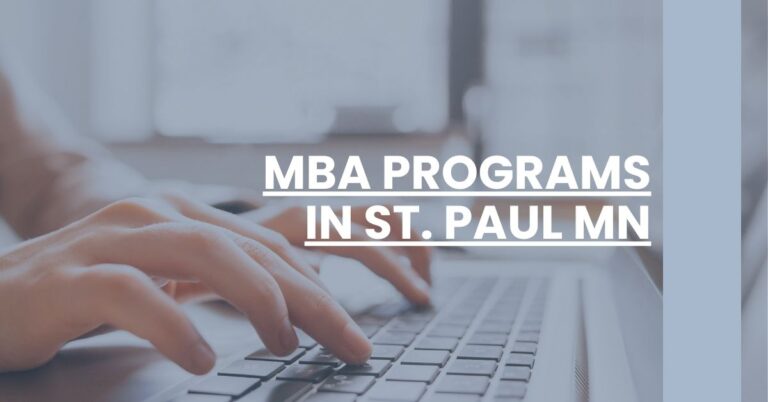 MBA Programs in St