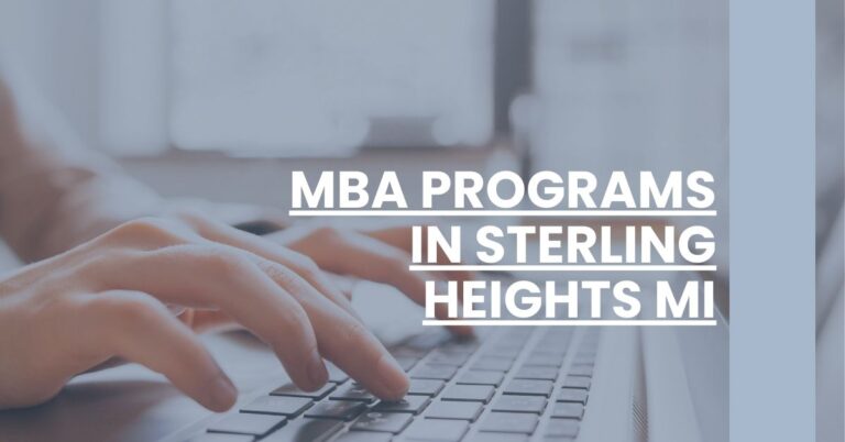 MBA Programs in Sterling Heights MI Feature Image