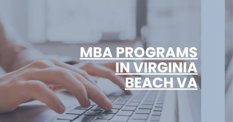 MBA Programs in Virginia Beach VA Feature Image