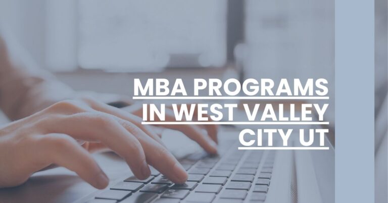 MBA Programs in West Valley City UT Feature Image