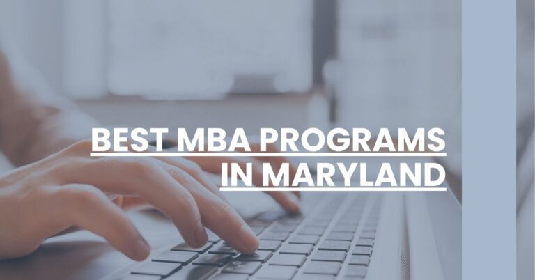 Best MBA Programs In Maryland Feature Image