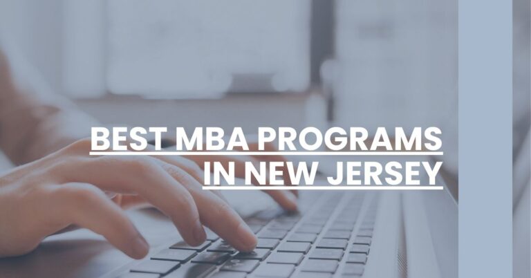 Best MBA Programs In New Jersey Feature Image