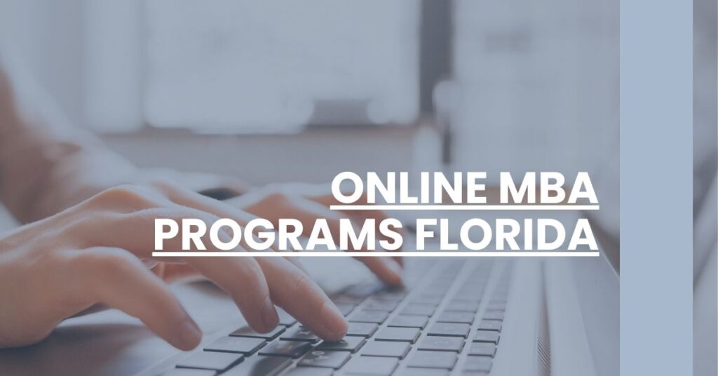 Online MBA Programs Florida Feature Image