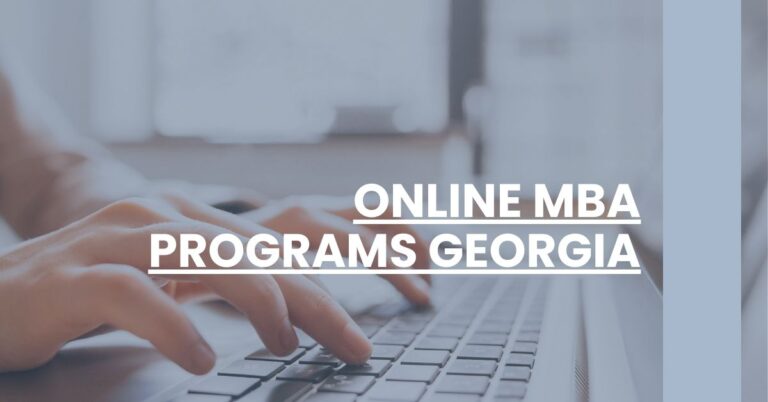 Online MBA Programs Georgia Feature Image