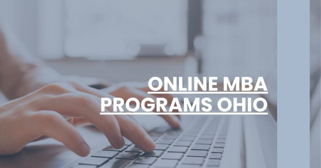 Online MBA Programs Ohio Feature Image