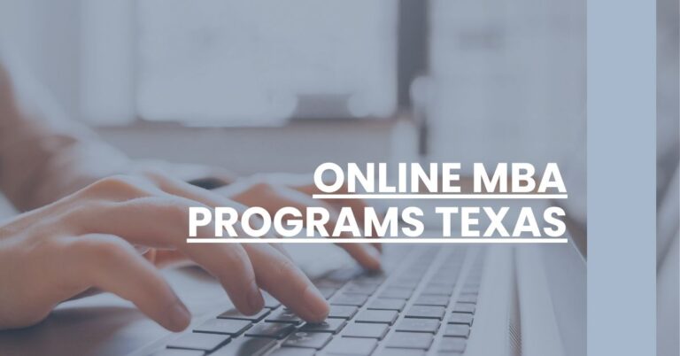 Online MBA Programs Texas Feature Image